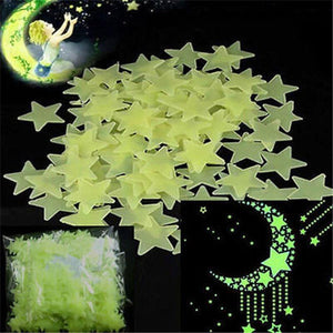 * 100 pcs. 3D Glow In The Dark Stars