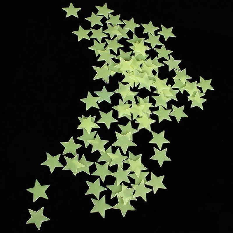 * 100 pcs. 3D Glow In The Dark Stars