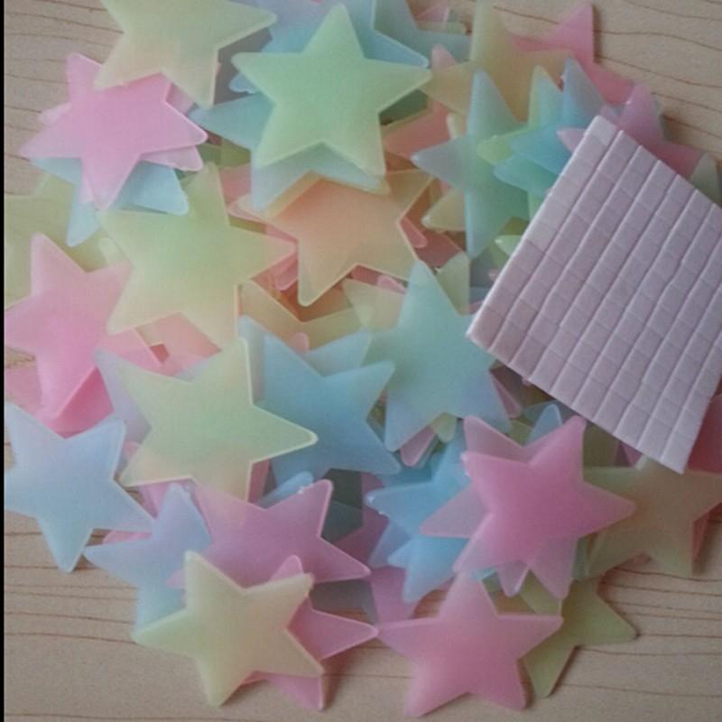 * 100 pcs. 3D Glow In The Dark Stars