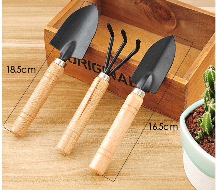 Mini garden plant steel tool set: Shovel Spade Knife