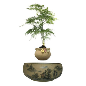 Japanese Village Base Levitating Air-Floating Bonsai Pot