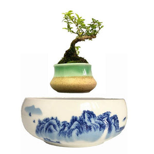 Blue Ocean Base Levitating Air-Floating Bonsai Pot