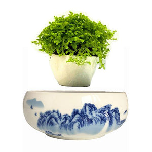 Blue Ocean Base Levitating Air-Floating Bonsai Pot