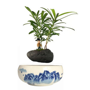 Blue Ocean Base Levitating Air-Floating Bonsai Pot