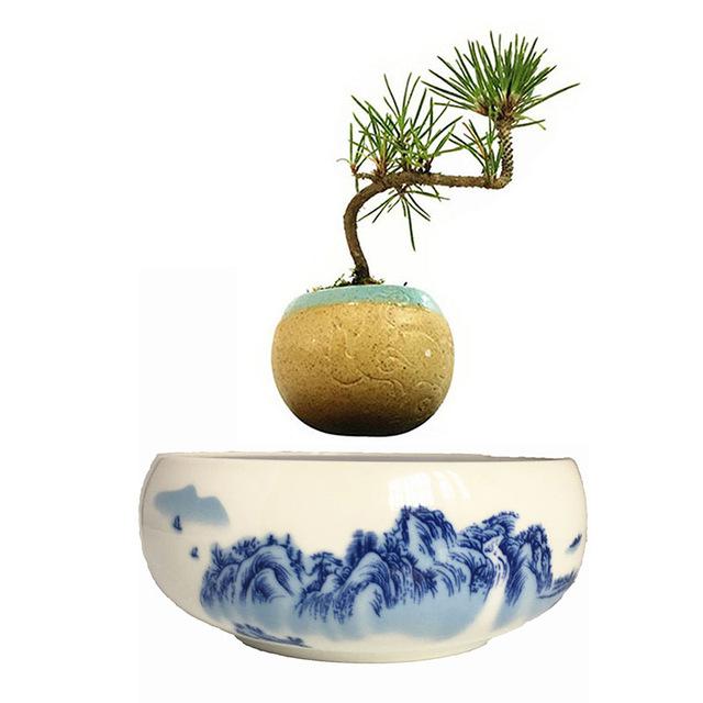 Blue Ocean Base Levitating Air-Floating Bonsai Pot