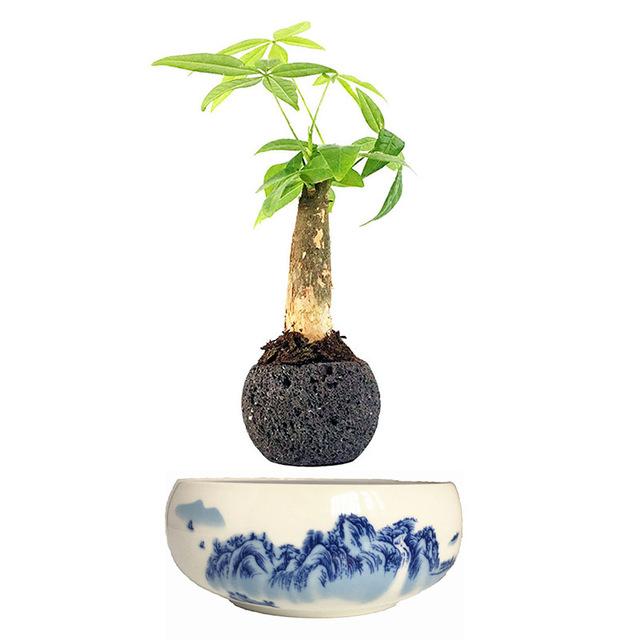 Blue Ocean Base Levitating Air-Floating Bonsai Pot