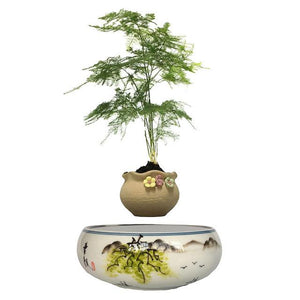 Japanese Landscape Base Levitating Air-Floating Bonsai Pot