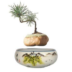 Japanese Landscape Base Levitating Air-Floating Bonsai Pot